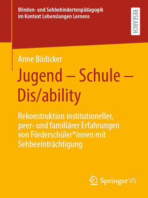 cover image of Jugend--Schule--Dis/ability